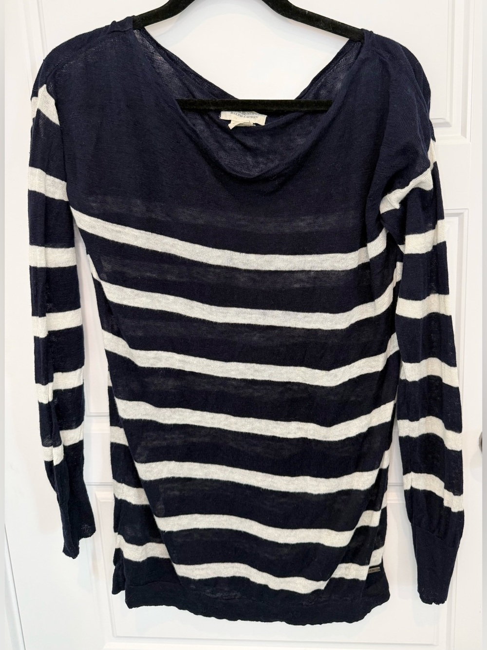 Denim & Supply Ralph Lauren Vintage Linen Striped Knit Sweater Women’s Medium